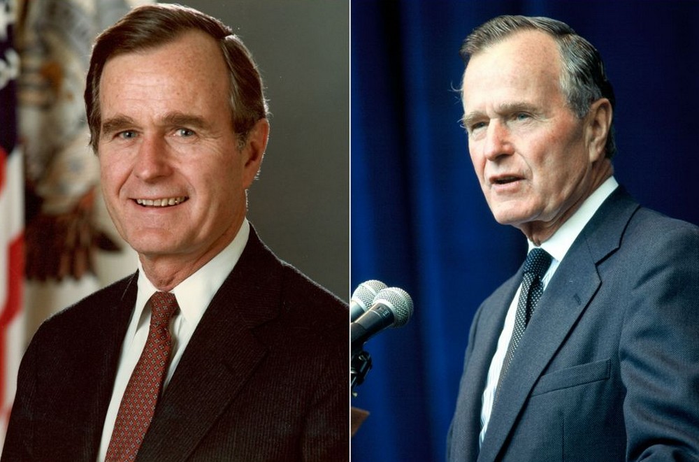 George Bush Sr  | Political Leaders at the Beginning and End of Their Terms | Zestradar