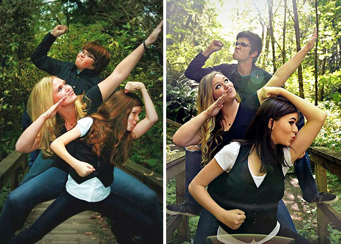 #15 | 20 Hilariously Recreated Childhood Family Photos | Zestradar