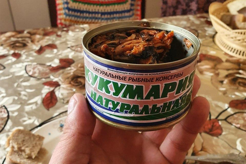 кукумария | Вода, макароны и морской огурец: самые странные советские консервы | Zestradar